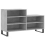 Mueble zapatero madera contrachapada gris hormigón 102x36x60 cm de vidaXL, Zapateros y organizadores de calzado - Ref: Foro24...