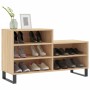 Schuhregal aus Sonoma-Eichensperrholz, 102 x 36 x 60 cm von vidaXL, Schuhregale und Schuhorganisatoren - Ref: Foro24-831399, ...