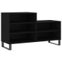 Mueble zapatero madera contrachapada negro 102x36x60 cm de vidaXL, Zapateros y organizadores de calzado - Ref: Foro24-831397,...