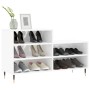 Glossy white plywood shoe cabinet 102x36x60 cm by vidaXL, Shoe racks and shoe organizers - Ref: Foro24-831382, Price: 47,57 €...