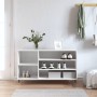 Glossy white plywood shoe cabinet 102x36x60 cm by vidaXL, Shoe racks and shoe organizers - Ref: Foro24-831406, Price: 49,09 €...