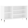 Glossy white plywood shoe cabinet 102x36x60 cm by vidaXL, Shoe racks and shoe organizers - Ref: Foro24-831406, Price: 49,09 €...