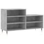 Mueble zapatero madera contrachapada gris hormigón 102x36x60 cm de vidaXL, Zapateros y organizadores de calzado - Ref: Foro24...