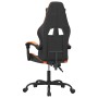 Silla gaming cuero sintético negro y naranja de vidaXL, Sillones para videojuegos - Ref: Foro24-3143872, Precio: 126,49 €, De...