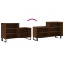 Mueble zapatero madera contrachapada roble marrón 102x36x60 cm de vidaXL, Zapateros y organizadores de calzado - Ref: Foro24-...