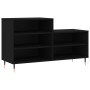 Mueble zapatero madera contrachapada negro 102x36x60 cm de vidaXL, Zapateros y organizadores de calzado - Ref: Foro24-831381,...