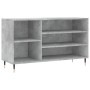 Mueble zapatero madera contrachapada gris hormigón 102x36x60 cm de vidaXL, Zapateros y organizadores de calzado - Ref: Foro24...