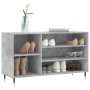 Mueble zapatero madera contrachapada gris hormigón 102x36x60 cm de vidaXL, Zapateros y organizadores de calzado - Ref: Foro24...