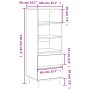 Hoher Schrank aus weißem glänzendem Sperrholz 40x36x110 cm von vidaXL, Sideboards - Ref: Foro24-831502, Preis: 58,83 €, Rabat...