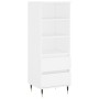 Aparador alto madera contrachapada blanco 40x36x110 cm de vidaXL, Aparadores - Ref: Foro24-831500, Precio: 66,51 €, Descuento: %