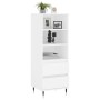 Tall white plywood sideboard 40x36x110 cm by vidaXL, Sideboards - Ref: Foro24-831500, Price: 69,36 €, Discount: %