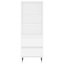 Hoher Schrank aus weißem Sperrholz 40x36x110 cm von vidaXL, Sideboards - Ref: Foro24-831500, Preis: 66,51 €, Rabatt: %