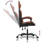 Silla gaming cuero sintético negro y naranja de vidaXL, Sillones para videojuegos - Ref: Foro24-3143872, Precio: 126,49 €, De...