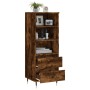 Aparador alto madera contrachapada roble ahumado 40x36x110 cm de vidaXL, Aparadores - Ref: Foro24-831505, Precio: 61,30 €, De...