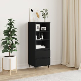 Aparador alto madera contrachapada negro 40x36x110 cm de vidaXL, Aparadores - Ref: Foro24-831501, Precio: 56,08 €, Descuento: %