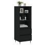 Tall black plywood sideboard 40x36x110 cm by vidaXL, Sideboards - Ref: Foro24-831501, Price: 56,08 €, Discount: %