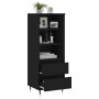 Tall black plywood sideboard 40x36x110 cm by vidaXL, Sideboards - Ref: Foro24-831501, Price: 56,08 €, Discount: %