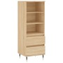 Tall Sonoma oak plywood sideboard 40x36x110 cm by vidaXL, Sideboards - Ref: Foro24-831503, Price: 61,99 €, Discount: %