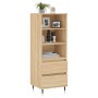 Tall Sonoma oak plywood sideboard 40x36x110 cm by vidaXL, Sideboards - Ref: Foro24-831503, Price: 61,99 €, Discount: %