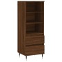 Aparador alto madera contrachapada roble marrón 40x36x110 cm de vidaXL, Aparadores - Ref: Foro24-831507, Precio: 46,78 €, Des...