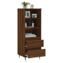 Aparador alto madera contrachapada roble marrón 40x36x110 cm de vidaXL, Aparadores - Ref: Foro24-831507, Precio: 46,78 €, Des...