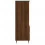 Aparador alto madera contrachapada roble marrón 40x36x110 cm de vidaXL, Aparadores - Ref: Foro24-831507, Precio: 46,78 €, Des...