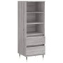 Tall Sonoma gray plywood sideboard 40x36x110 cm by vidaXL, Sideboards - Ref: Foro24-831506, Price: 55,99 €, Discount: %