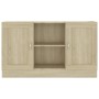 Plywood sideboard in Sonoma oak color, 120x30.5x70 cm by vidaXL, Sideboards - Ref: Foro24-802780, Price: 86,99 €, Discount: %