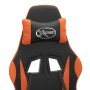 Silla gaming cuero sintético negro y naranja de vidaXL, Sillones para videojuegos - Ref: Foro24-3143872, Precio: 126,49 €, De...