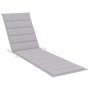 Sun loungers 2 units solid teak wood with gray cushion by vidaXL, Loungers - Ref: Foro24-3073187, Price: 593,49 €, Discount: %