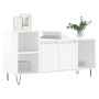 Glossy white plywood TV cabinet 100x35x55 cm by vidaXL, TV Furniture - Ref: Foro24-831318, Price: 60,94 €, Discount: %