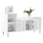 Mueble de TV madera contrachapada blanco brillo 100x35x55 cm de vidaXL, Muebles TV - Ref: Foro24-831318, Precio: 60,94 €, Des...