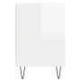 Mueble de TV madera contrachapada blanco brillo 100x35x55 cm de vidaXL, Muebles TV - Ref: Foro24-831318, Precio: 60,94 €, Des...