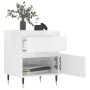 Bedside table made of glossy white plywood, measuring 40x35x50 cm. by vidaXL, Nightstands - Ref: Foro24-830656, Price: 45,31 ...