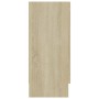 Aparador madera contrachapada color roble Sonoma 120x30,5x70 cm