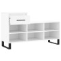 Mueble zapatero madera contrachapada blanco 102x36x60 cm de vidaXL, Zapateros y organizadores de calzado - Ref: Foro24-831372...