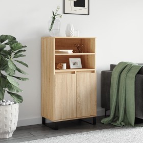 Aparador alto madera contrachapada color roble 60x36x110 cm de vidaXL, Aparadores - Ref: Foro24-831495, Precio: 83,99 €, Desc...