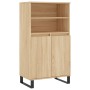 High oak-colored plywood sideboard 60x36x110 cm by vidaXL, Sideboards - Ref: Foro24-831495, Price: 92,58 €, Discount: %