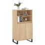 Aparador alto madera contrachapada color roble 60x36x110 cm de vidaXL, Aparadores - Ref: Foro24-831495, Precio: 92,58 €, Desc...