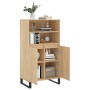 High oak-colored plywood sideboard 60x36x110 cm by vidaXL, Sideboards - Ref: Foro24-831495, Price: 92,58 €, Discount: %