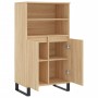 High oak-colored plywood sideboard 60x36x110 cm by vidaXL, Sideboards - Ref: Foro24-831495, Price: 92,58 €, Discount: %