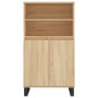 High oak-colored plywood sideboard 60x36x110 cm by vidaXL, Sideboards - Ref: Foro24-831495, Price: 92,58 €, Discount: %