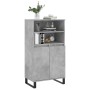 Concrete gray plywood tall sideboard 60x36x110 cm by vidaXL, Sideboards - Ref: Foro24-831496, Price: 83,99 €, Discount: %