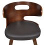 Dining chairs 2 units brown synthetic leather by vidaXL, dining chairs - Ref: Foro24-240707, Price: 238,82 €, Discount: %