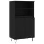 Aparador alto madera contrachapada negro 60x36x110 cm de vidaXL, Aparadores - Ref: Foro24-831485, Precio: 96,03 €, Descuento: %