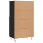 Aparador alto madera contrachapada negro 60x36x110 cm de vidaXL, Aparadores - Ref: Foro24-831485, Precio: 96,03 €, Descuento: %