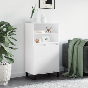 Tall white plywood sideboard 60x36x110 cm by vidaXL, Sideboards - Ref: Foro24-831492, Price: 86,37 €, Discount: %