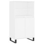 Aparador alto madera contrachapada blanco 60x36x110 cm de vidaXL, Aparadores - Ref: Foro24-831492, Precio: 81,65 €, Descuento: %