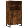 Tall smoked oak plywood sideboard 60x36x110 cm by vidaXL, Sideboards - Ref: Foro24-831497, Price: 83,99 €, Discount: %