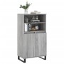 Aparador alto de madera contrachapada gris Sonoma 60x36x110 cm de vidaXL, Aparadores - Ref: Foro24-831498, Precio: 86,99 €, D...